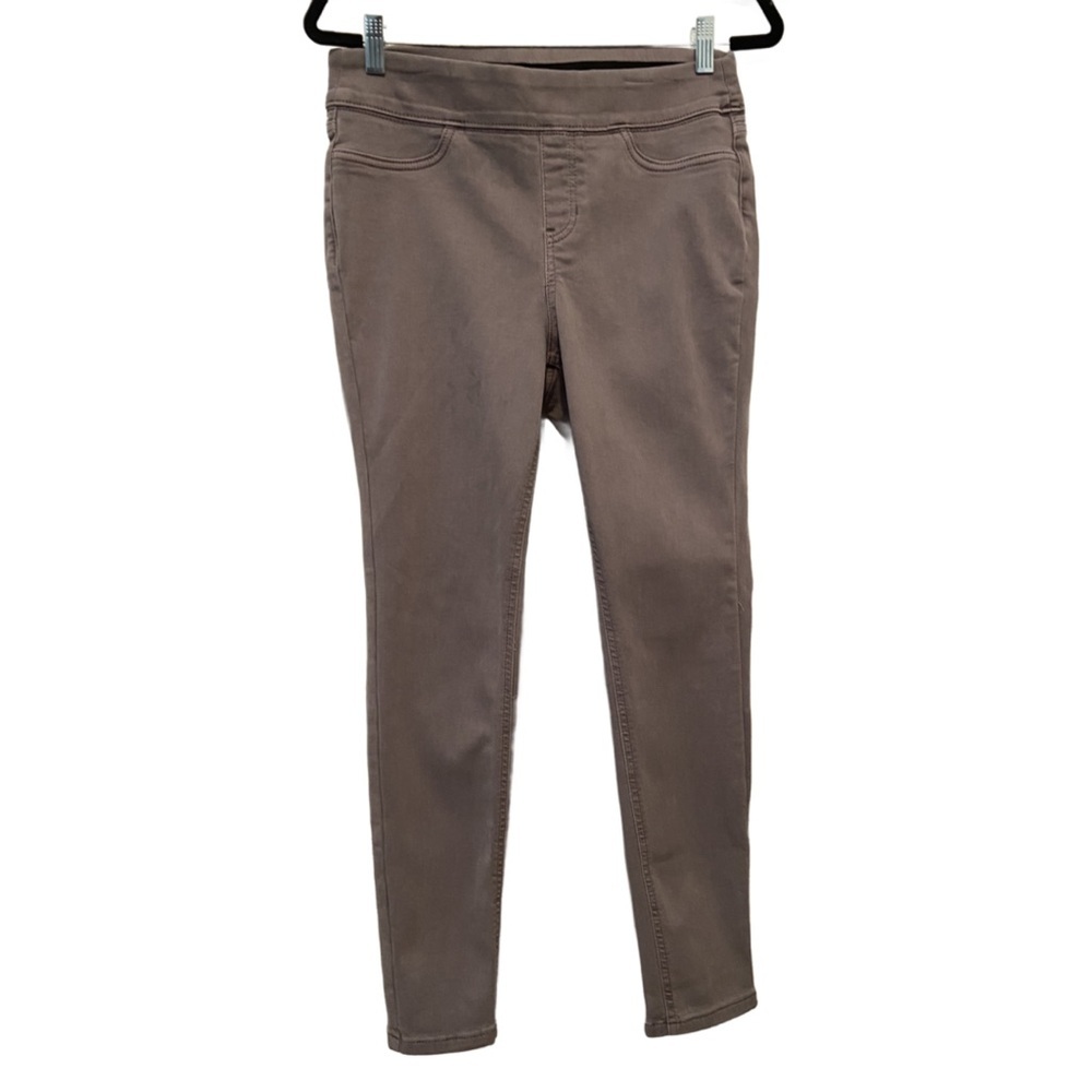 Denim & Co. Cozy Touch Denim Pull On Skinny Jean Jeggings Gray Wash 6